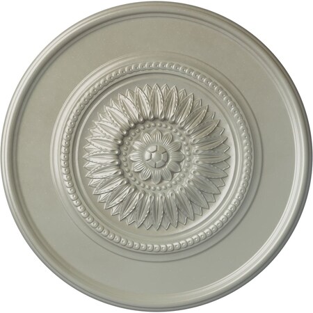 Ekena Millwork Large Floral Ceiling Medallion, Hand-Painted Flash Copper, 41 1/8"OD x 2 1/2"P CM41FLFCS